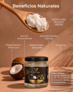 Aceite de Coco Virgen 250g | Prensado en Frío - Belleza y Cocina - Imagen 6