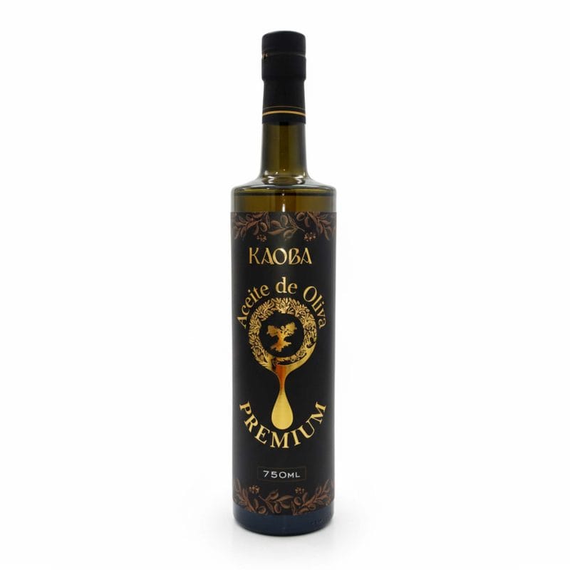 Botella de Aceite de Oliva Premium 750 ml. AOVE con alto contenido de Polifenoles, ideal para cocina y dieta mediterránea diaria.