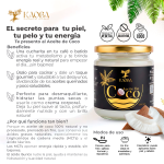 Aceite de Coco Virgen 250g | Prensado en Frío - Belleza y Cocina - Imagen 2