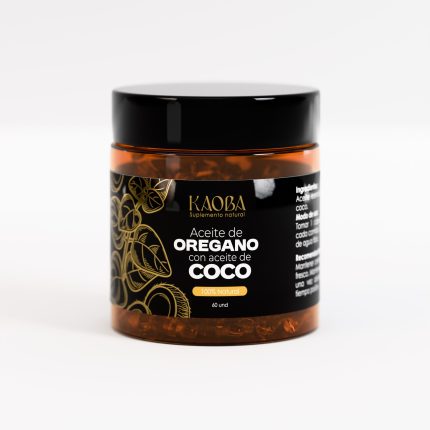 Aceite de Orégano y Aceite de Coco en Cápsulas 60 unidades | formula 2 en 1