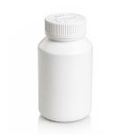 Frasco para Cápsulas Blanco - Plástico de Alta Resistencia (Capacidad 120 unidades)
