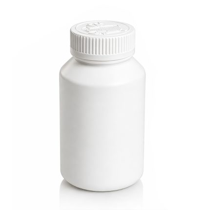 Frasco para Cápsulas Blanco - Plástico de Alta Resistencia (Capacidad 120 unidades)