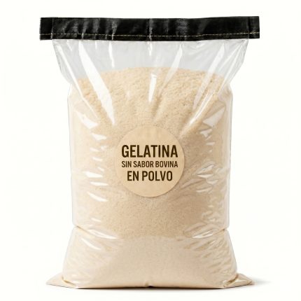 Gelatina Sin Sabor Bovina en Polvo (Saco 25 kg) - Precio Mayorista